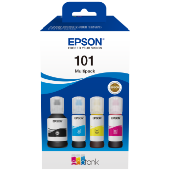 Чорнило Epson 101 EcoTank 4-colour Multipack (C13T03V64A)